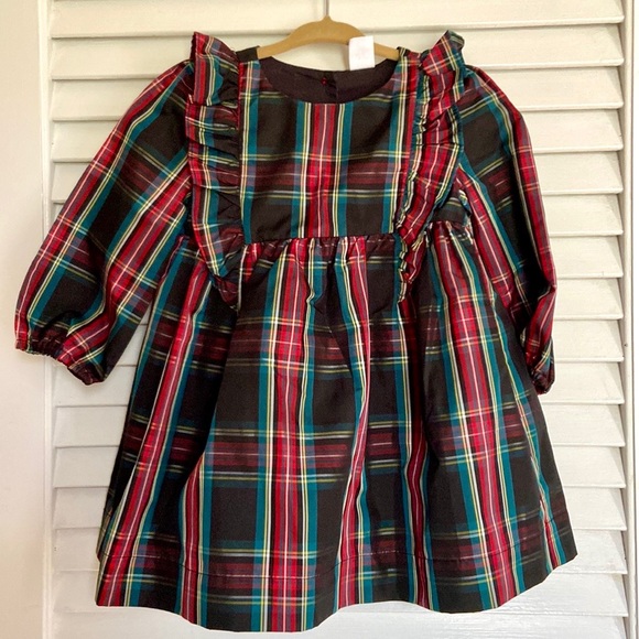 GAP Other - EUC Baby Gap Toddler Girls Holiday Plaid Red Black Green Dress size 2T